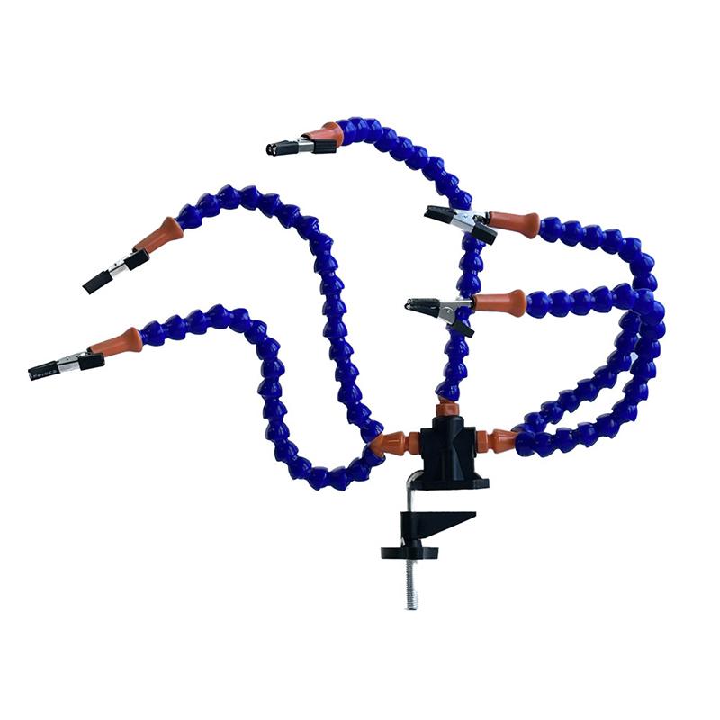 Multi Soldering Helping Third Hand Tool Table Clip Soldering Stand Welding PCB Holder Flexible Arm Soldering Tool