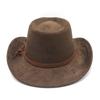 Style Mens Wool Felt Fedora Hat With Wide Brim For Vintage Party Wear