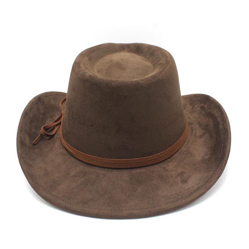 Style Mens Wool Felt Fedora Hat With Wide Brim For Vintage Party Wear