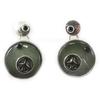 NOA [G0398] - Gray 'Nacre En Folie' Designer Earrings
