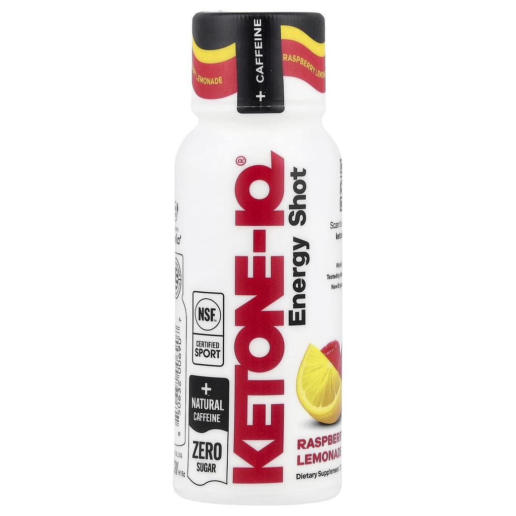 Ketone-IQ, Energy Shots, Raspberry Lemonade, 6 Bottles, 59ml (2 fl oz) Each