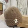 Hat Women's Winter New Korean Version Wool Hat Student Letters Warm Knitted Hat Versatile Cold Hat Men