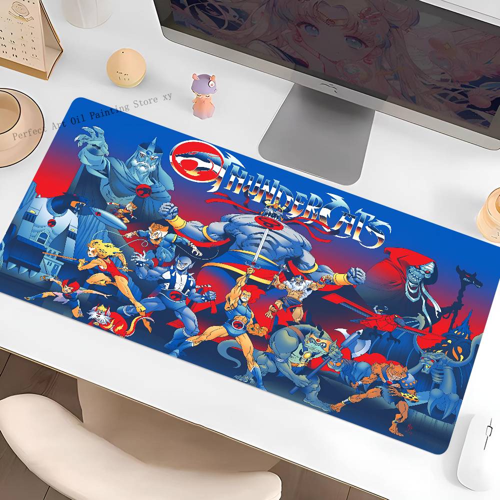 Cartoon ThunderCats Mousepad Large Keyboard Desk Mat Gaming Mouse Pad LockEdge Non-slip Mat