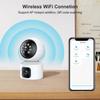 4MP Baby Monitor Dual-Linse Sicherheitschutz Mutter Kinder Wifi Kamera Innen Mini PTZ IP Videoüberwachung ICsee