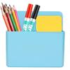 Magnetic Pencil Cup Storage Organizer,Magnetic Dry Erase Marker Holder, Pen and Eraser Holder for Whiteboard(Blue)