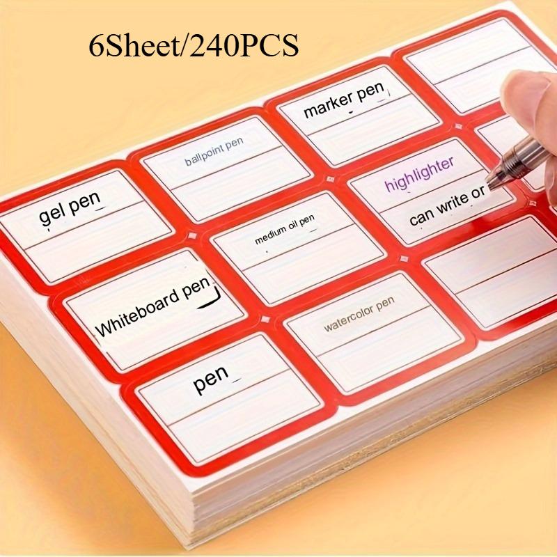 120pcs/240pcs Label Stickers Set Handwritten Price Tags & Food Date Markers for Kitchen Organization, Office Supplies