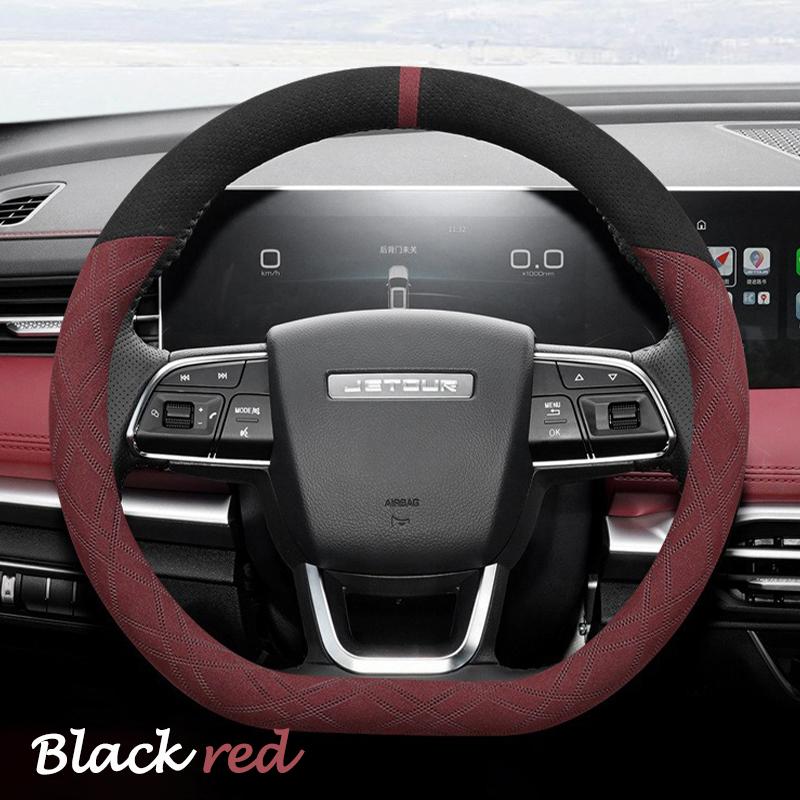 

Suede Car Steering Wheel Cover Decoration Handle Wrap For Cheny X70 Plus X70 Pro X70 X70S X70M DType Braid On Steering-Wheel