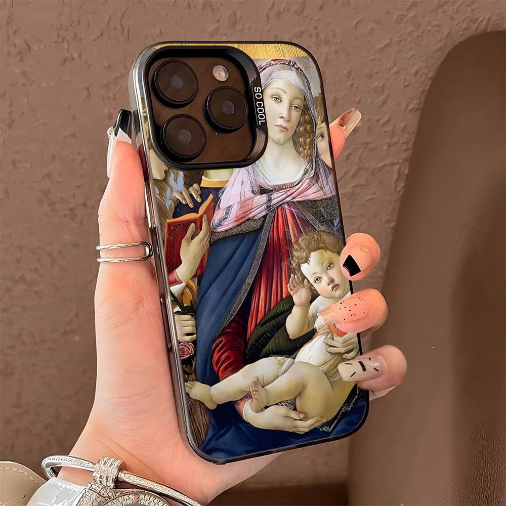 Sandro Botticelli Art Phone Case For iPhone 16 15 14 13 12 11 Pro Max Matte Shockproof Back Anti Fall Matte Cover
