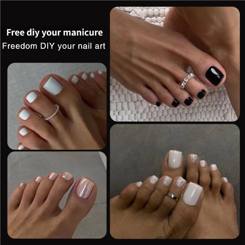 Quick Extension Nail Molds Featuring Measurement Scale Gel Nail and Toenails Extension 150pcs for Manicures Pedicures