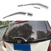 For Honda Fit Jazz 2014 2015 2016 2017 Car Sticker Styling Detector Rear Back Glass Wiper Nozzle Cover Frame Tail Window Trim