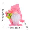 Soft Tulip Rudolph Doll Standing Dwarf Dolls Ornament Creative Faceless Gnome Doll  Valentine's Day