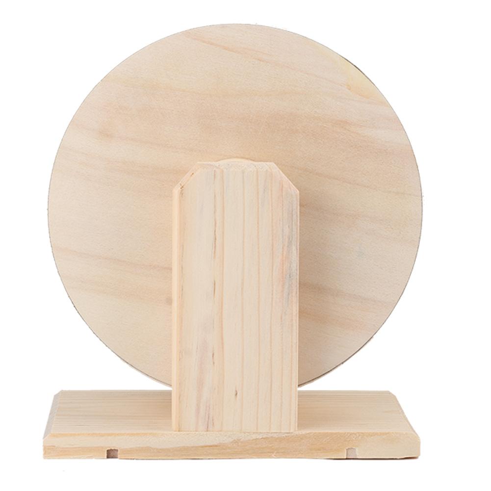 Hamster Kleintiere Holzhaus Lustiges Rad Laufen Ruhe Spielen Übung Spielzeug(S)
