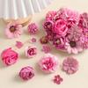 80Pcs Artificial Flower Buds 25-43mm For Wedding Floral Arrangement Photo Album Cake Decoration Bridals Hair Accessories