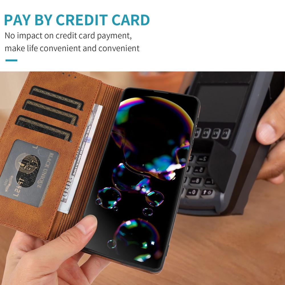 Leather Flip Case For iphone 17 Promax Air 16 Pro Max 15 Plus 14 13 12 Wallet Kickstand Cash Cards Slots Holder Phone Cover