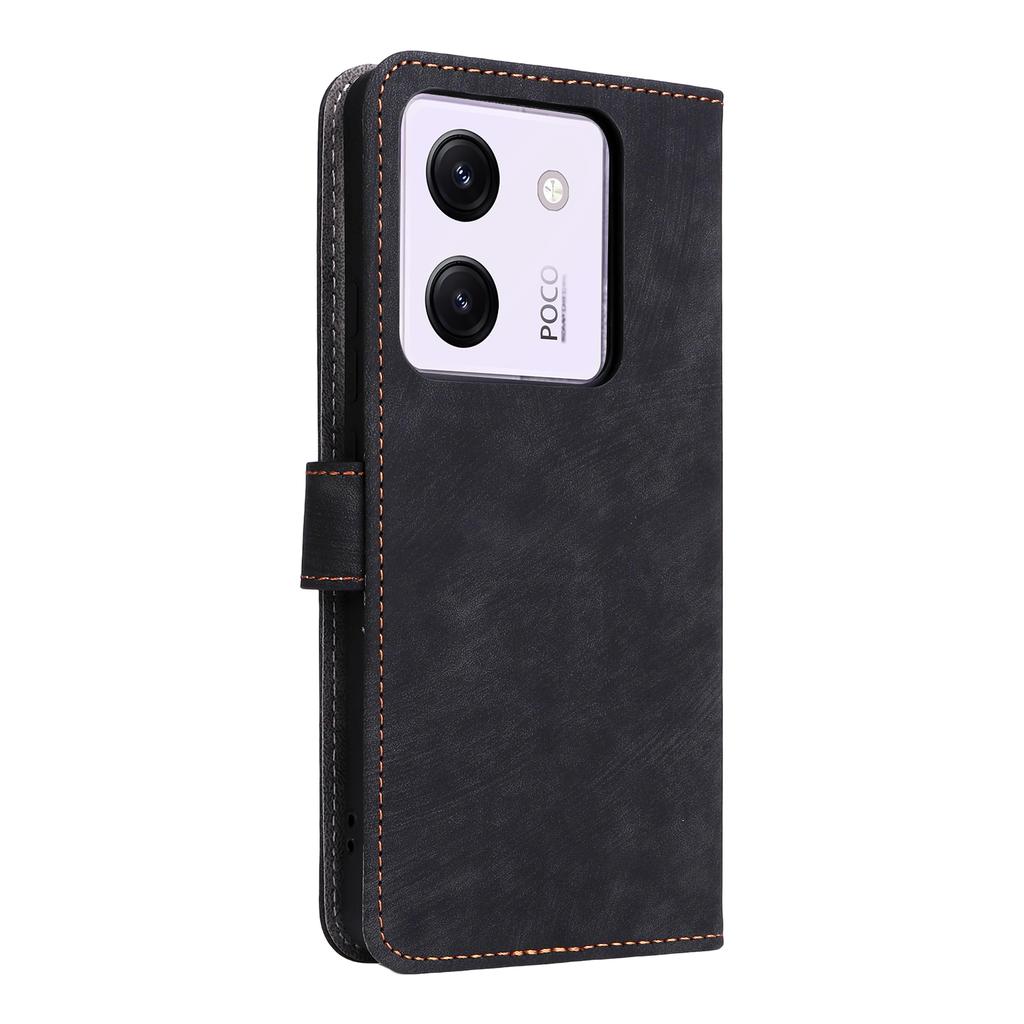 For Xiaomi Poco M7 Pro 5G Wallet Case RFID Blocking PU Leather Cover Stand View