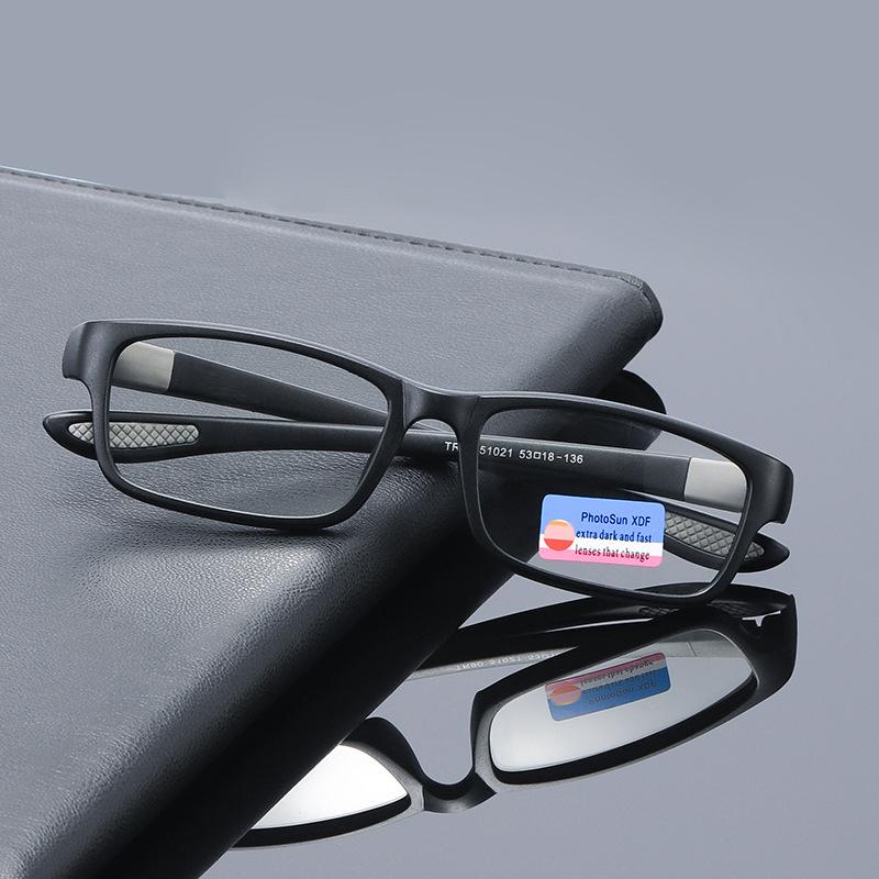 Reading Eyeglasses Men Ladies Sport Anti-blue Light Reading Eyewear Black Gray Lightweight TR90 TR90 Spectacle Frame Frame Presbyopia Glasses +100