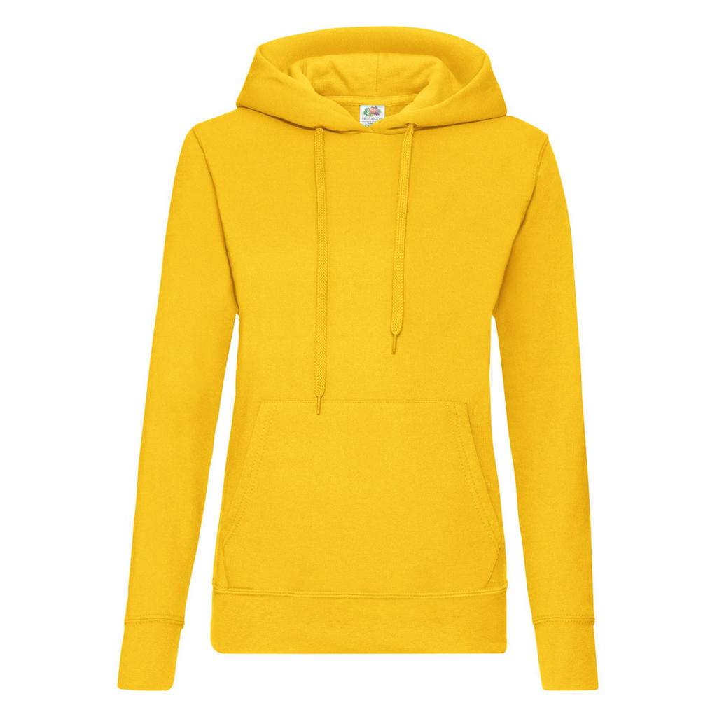 FRUIT OF THE LOOM Ladies Lady Fit Hooded Sweatshirt / Hoodie
