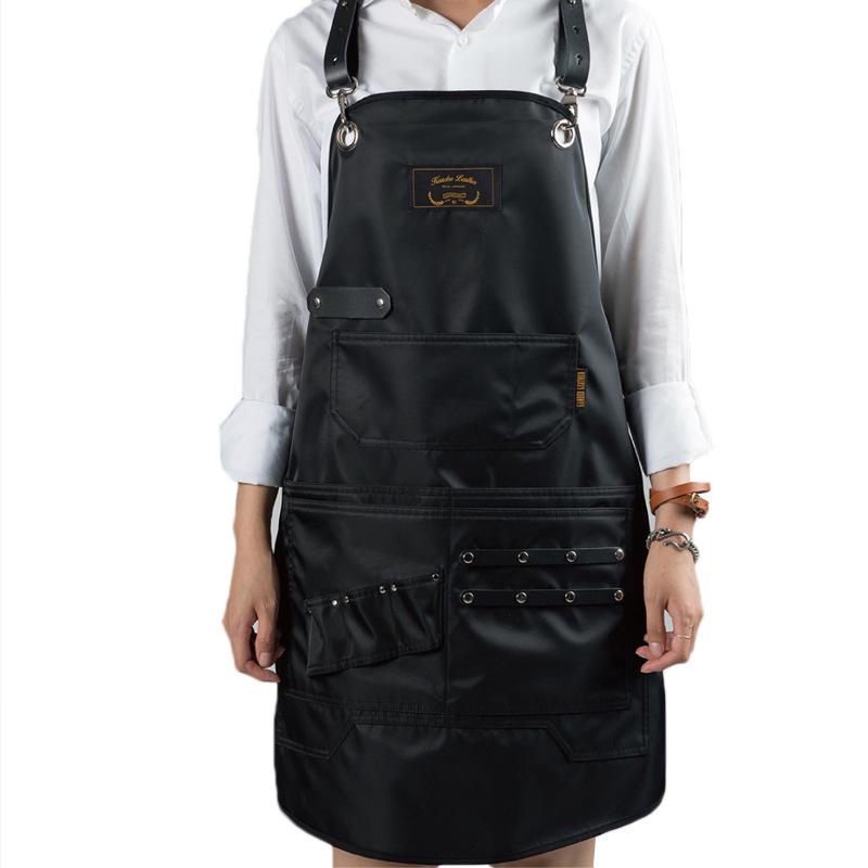 

Waterproof Oil-Proof Barber Apron for Hairdressing & Dyeing - Custom Logo Option чёрный