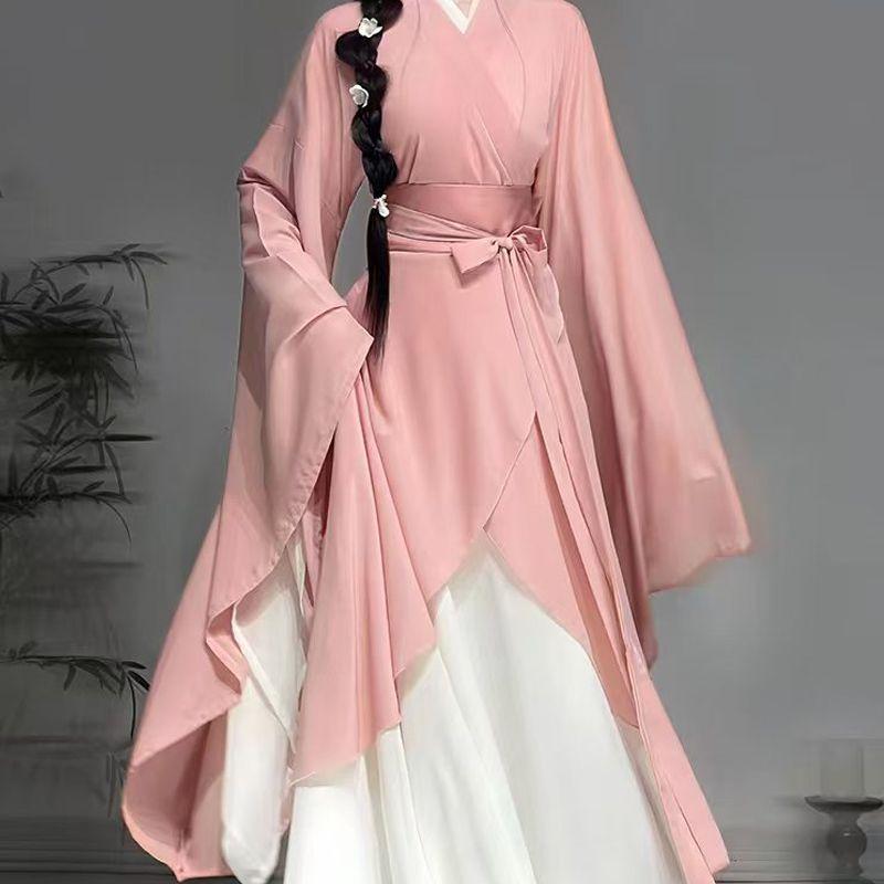Chinese Wei And Jin Dynasties Style Restoration Hanfu Women's Suit