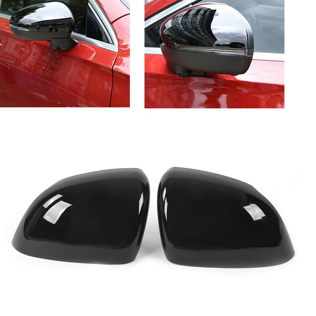 2pcs Side Rearview Mirror Cover ABS Black Trim Cap Replacement for MercedesBenz CLA C118 2020+