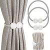 Magnetic Curtain Tiebacks,Decorative Curtain Holdbacks for Window Decors Curtain Holders for Drapes Modern Tie Backs