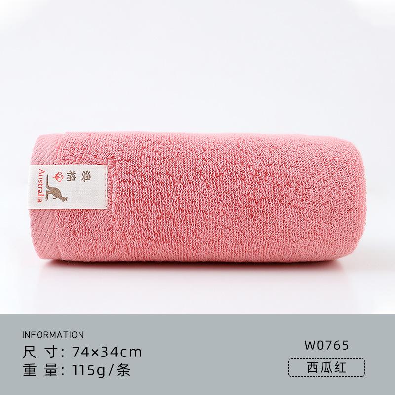 

Полотенце из чистого хлопка, утолщенное, из австралийского длинноволокнистого хлопка, впитывающее, для лица, подарок, сувенир 74*34cm 115g арбуз красный