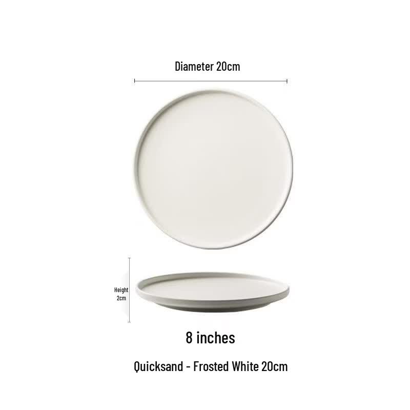 

Di Rui En Japanese Style Frosted Ceramic Dinner Plates