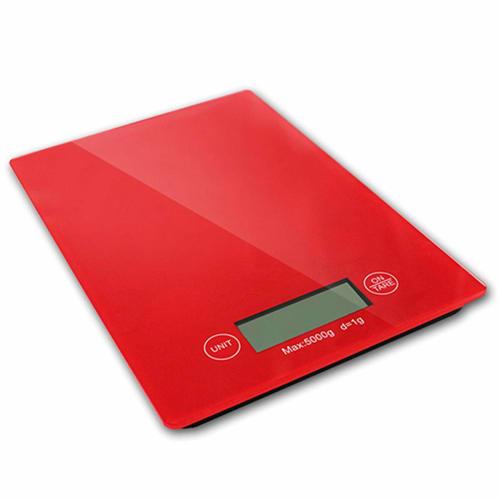 NEMISO Digital Scale, Compact, Ultra-Thin, LCD Display, Tare Function, Auto-Off, Tempered Glass, 1g to 5kg Capacity, High Precision, Requires AAA Batt