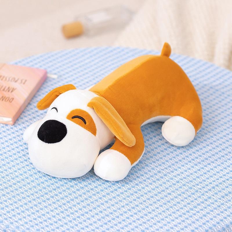 Cute Soft Dog Throw Pillow Plush Toy Doll Puppy Dog Doll Children Accompany Soothing Doll