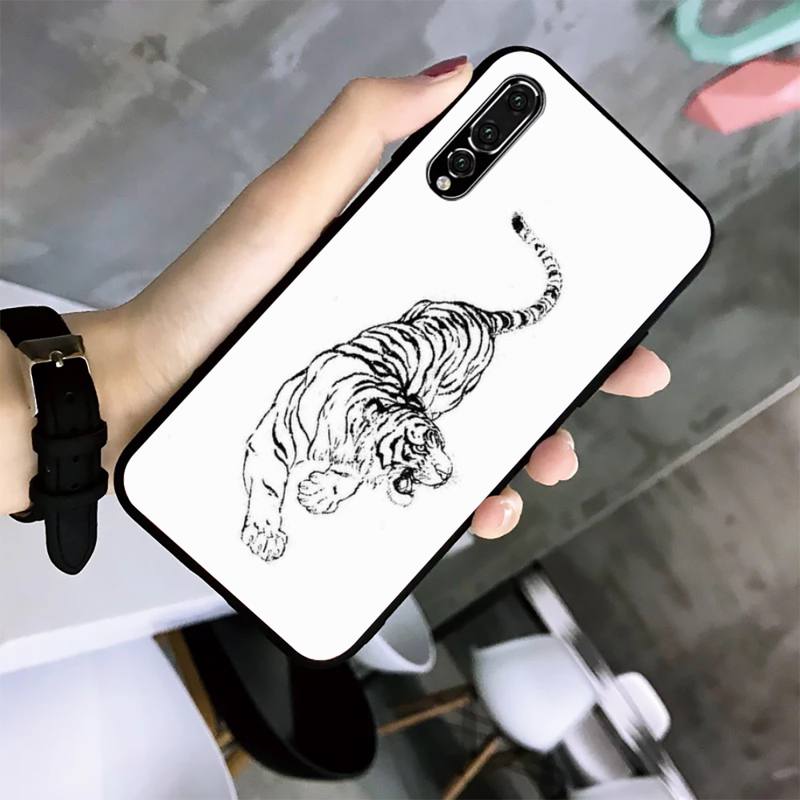 

Чехол для телефона Ferocious Tiger And Turtle для Huawei G7 G8 P7 P8 P9 P10 P20 P30 Lite Mini Pro P Smart Plus Cove Fundas P20Lite