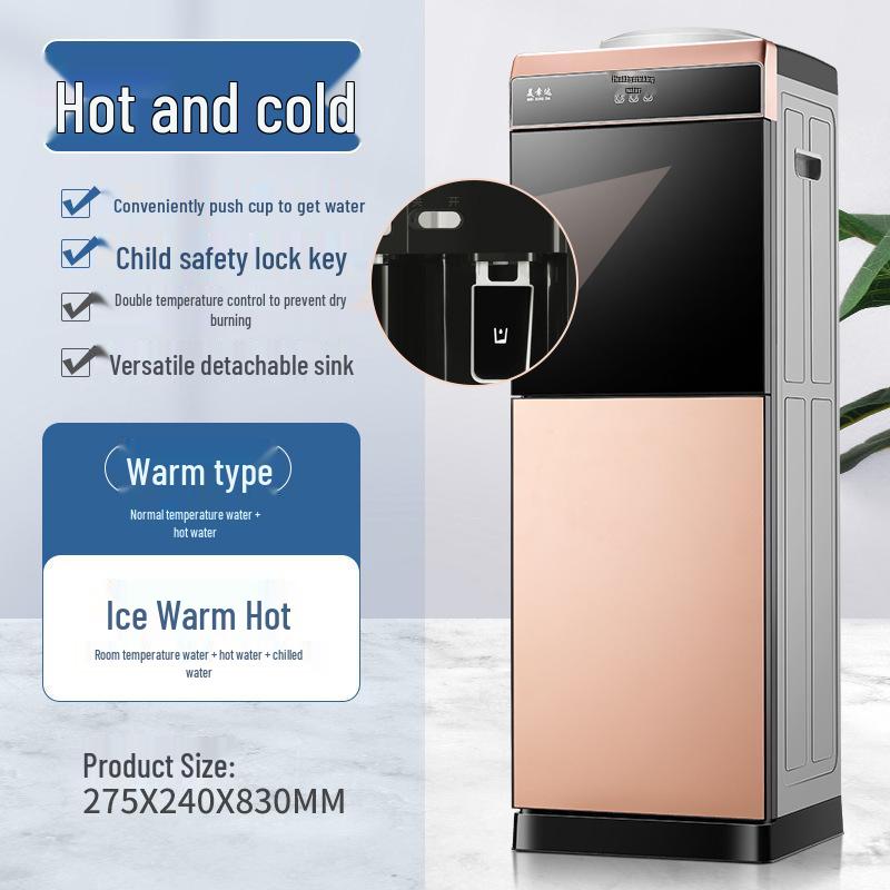 Компактный диспенсер для воды двойного назначения: Горячий и Холодный, Настольная Модель, Полностью Автоматический