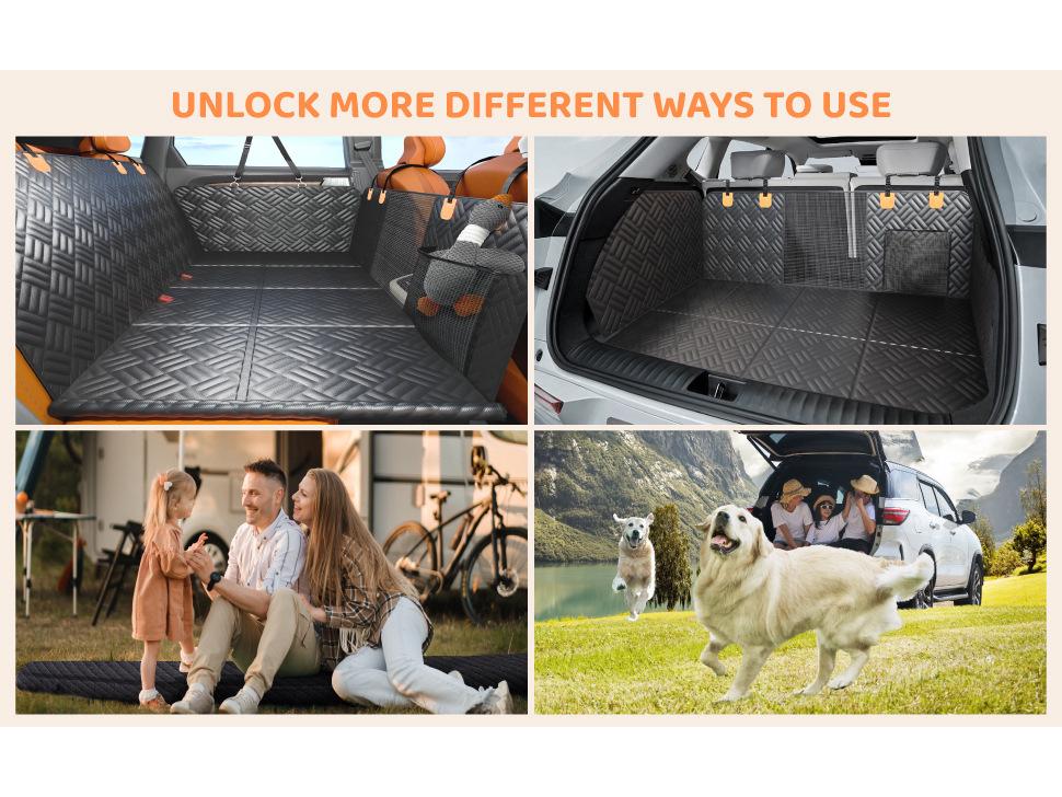 Pokrowiec na siedzenie samochodowe dla zwierząt i legowisko dla psów wszystkich rozmiarów - Akcesorium podróżne chroniące przed zabrudzeniami