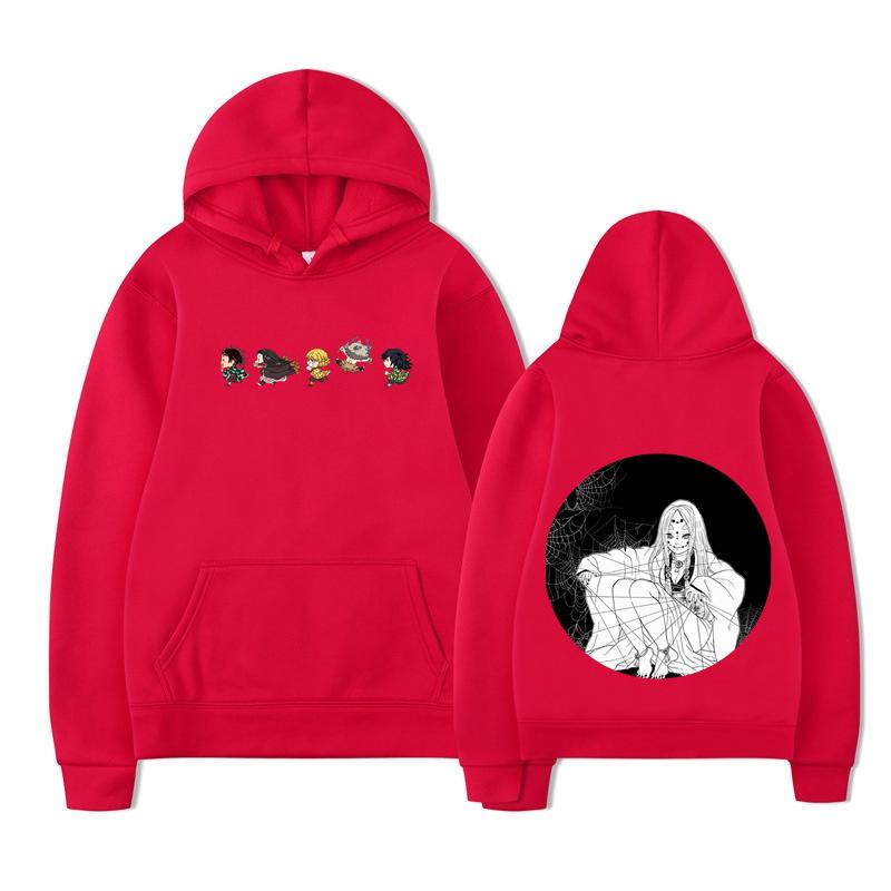 Démonická mikina přes hlavu Demon Slayer Kimetsu no Yaiba Potisk Mikina Pánská Dámská Oversized Ležérní Mikina Streetwear