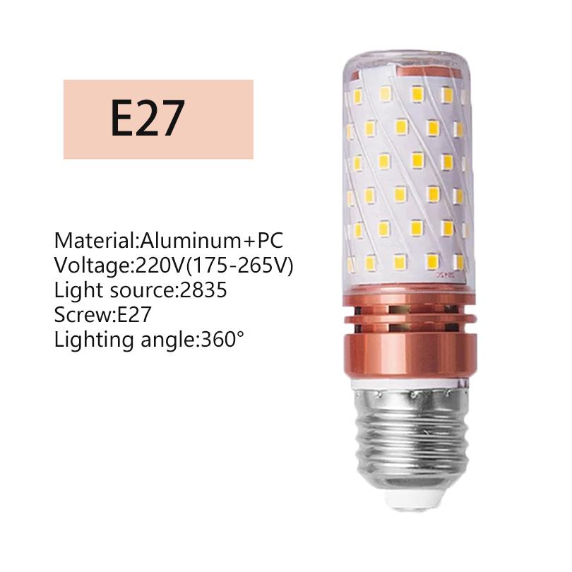 2 Stück E27 E14 LED-Glühbirne Maislampe Deckenleuchter 3W 6W 9W 12W 15W Kalt-/Warmweiß Flimmerfrei AC220V Für Heimdekoration