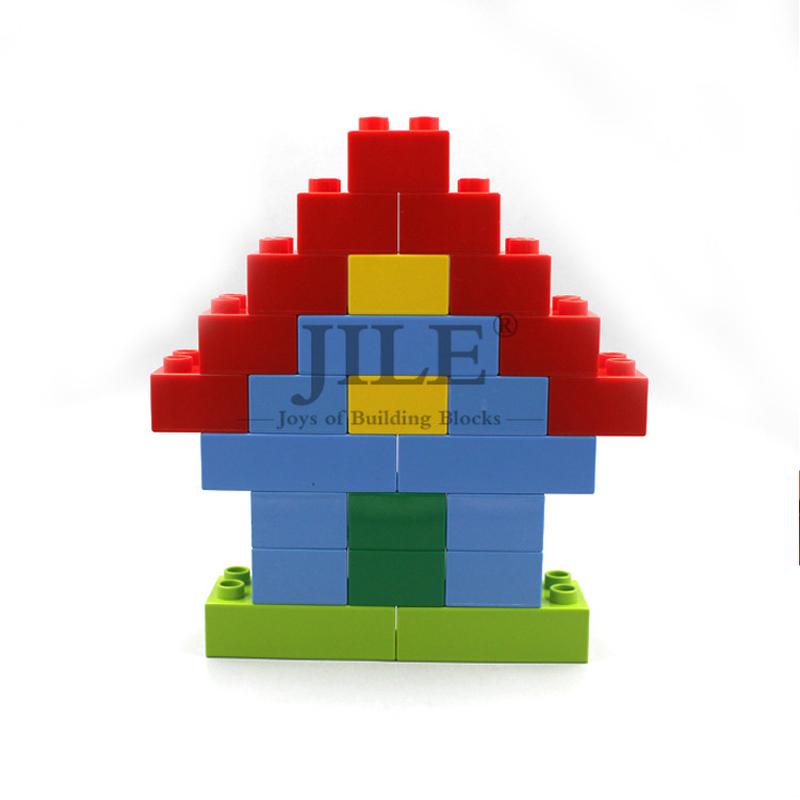 Big Size Building Blocks Brick Colorful Bulk Large Particles Set DIY Educational Compatible with Assembles Kids Toys Gifts