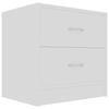 VidaXL Tables de chevet 2 pcs Blanc 40 x 30 x 40 cm Aggloméré