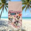 Cartoon Flying Little Policewoman Microfiber Beach Towel Quick-Drying Water-Absorbing Children'S Swimming Bath Towel Travel Portable Large Ruler