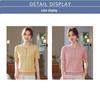 Mother's Day 2026 Ice Silk Short-Sleeve Blouse - New Style, Lightweight Knit for Middle-Aged & Elderly Women
