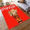 "Red Carpet with Coca-Cola Logo and Splashing Drink Design" Suitable for Use As an Anti-slip for Living Room Bedroom Sofas