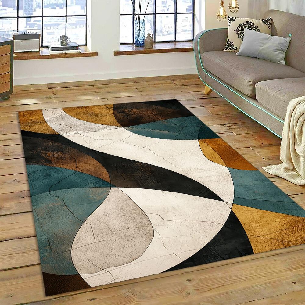 

Style New Bohemian Abstract Modern Art Geometry Carpet Rug for Living Room Bedroom Home Sofa Decoration Floor Mat 60*90cm