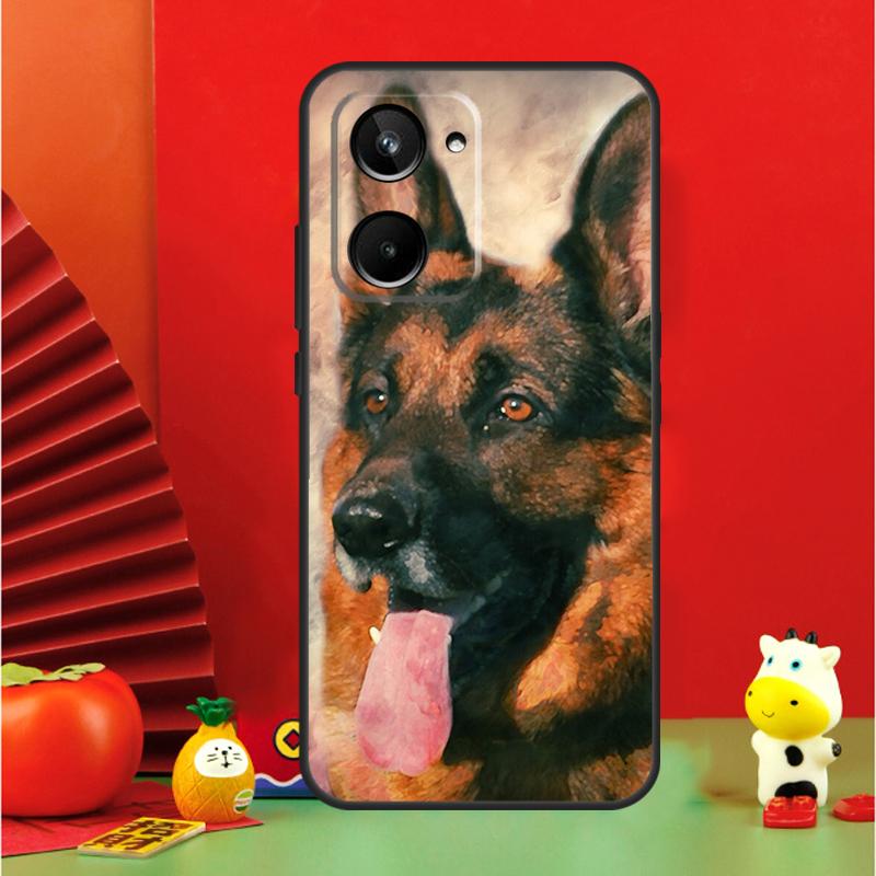 German Shepherd Dog For Realme 15 Pro GT7 GT6 10 11 12 13 14 Pro Plus C65 C67 C63 C61 C55 C51 C53 C35 C75 Case