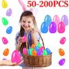 Easter Egg Twisted Opening Eggshell Fillable Gift Packing Box Waterproof Colored Plastic Eggshell for Classroom Prize Supplies