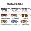 Retro Square Pilot Sunglasses For Women Men 70S Classic Vintage  Double Bridge Driving Shades Casual Sun Glasses