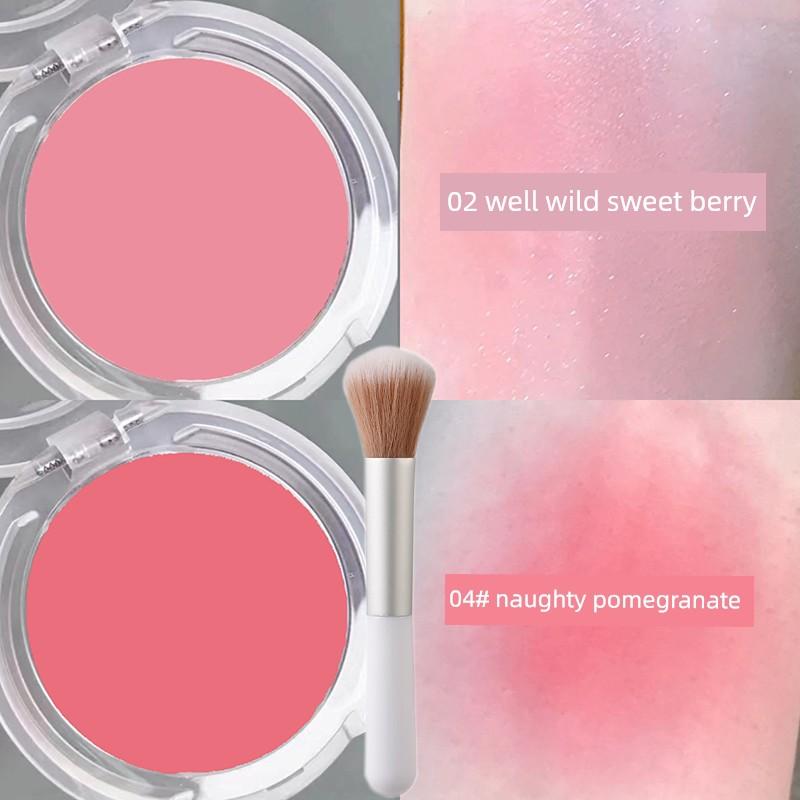 Monochrome Ice Cube Blusher Plate Shrink Expansion Color Facial Brightening Color Coloring Red Female Highlight Repair Three-in-One Novice