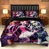 Monster High Pattern Bedding Quilt Set  Home Decoration  Gift (1 * duvet cover + 2 * pillowcase  without core)