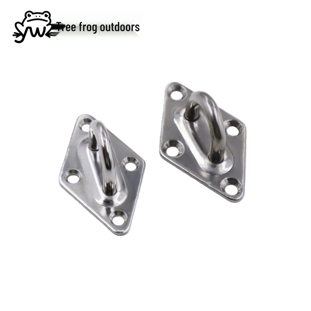 304 Stainless Steel Eye Plate Diamond Fixed Buckle for Sun Shade Sail & Boat Hardware Accessories