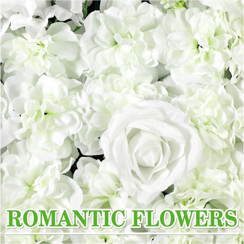 Handmade Artificial Flower Wall Panels Realistic Rose Wedding Background  Baby Shower