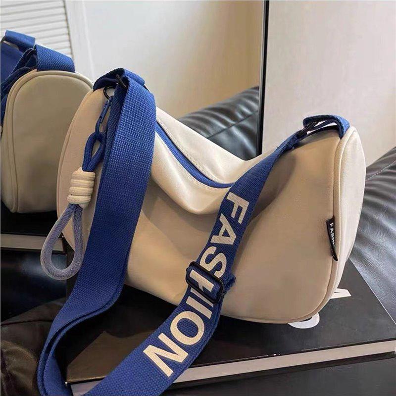 Damenmode Nylon Canvas Umhängetasche mit breitem Riemen – Vielseitig, großes Fassungsvermögen, lässiger Stil