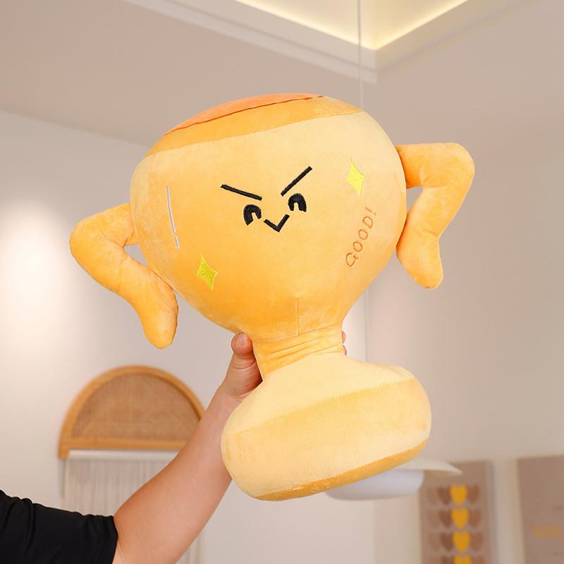 Cute Creative Cartoon Trophy Plush Toy Girls Kid Sleep Companion Gift Festive