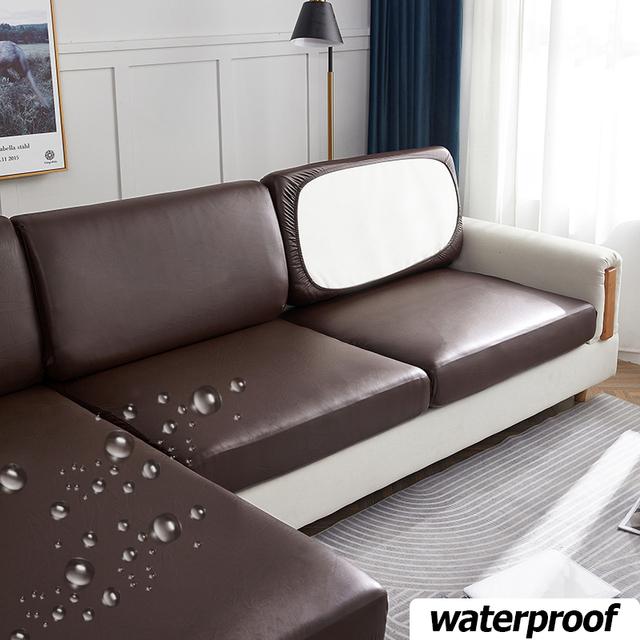 Wasserdichte Pu-Möbel-Sofa-Eckbezug, Sofa-Sitzbezug, elastischer Bezug, schützt Haustiere